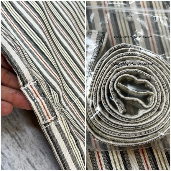 CAbi NWT sage multi- stripe convertible tie strap pants *shop@iamwarrior - Picture 13 of 15
